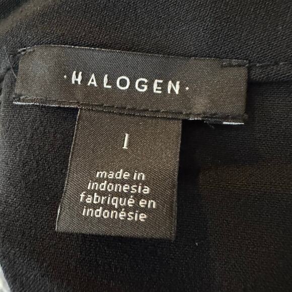 Halogen Midi Skirt Black Women’s Size Large Back Zip Stretch NWOT - Picture 7 of 9